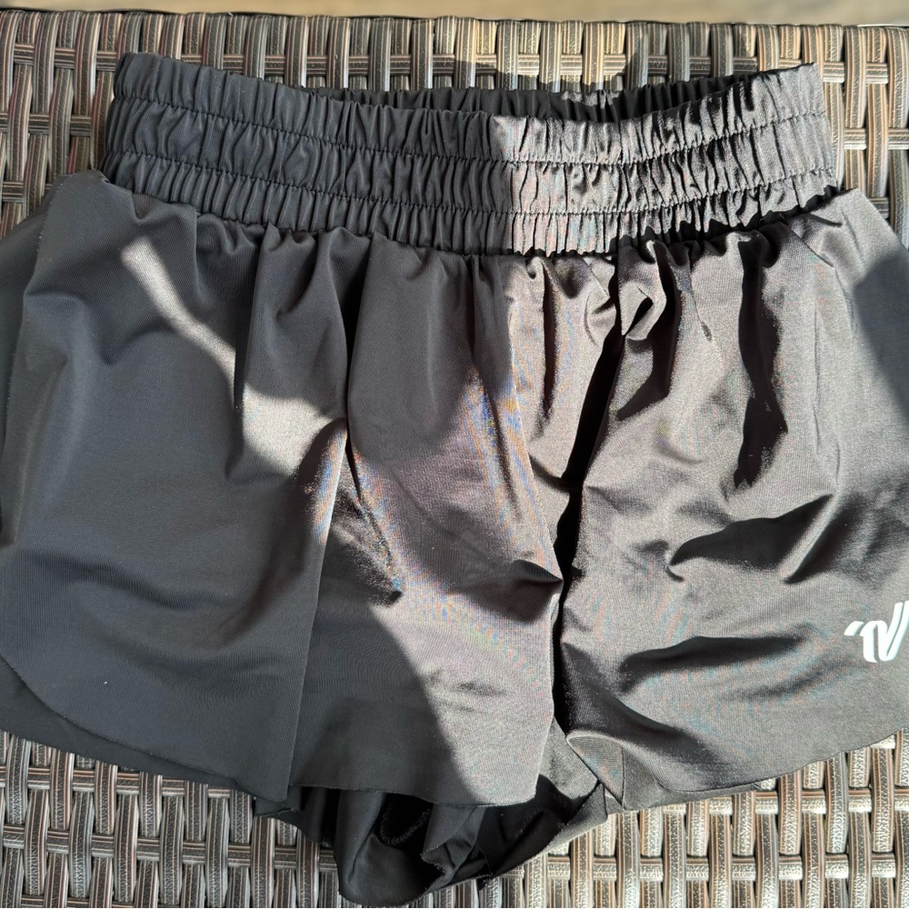 Varsity Black Athletic Shorts